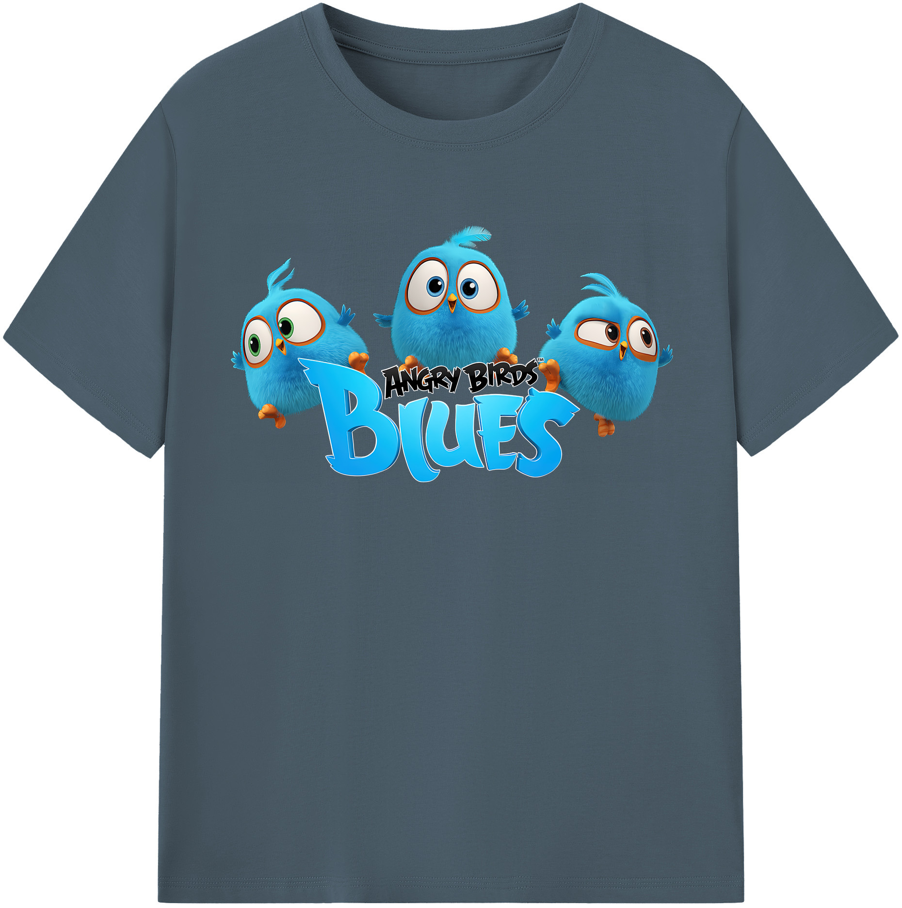 （画像用） Angry Birds アングリーバード 綿100％半袖Tシャツ（フロントプリント）